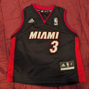 Dwayne Wade Miami Heat Adidas Basketball Jersey - Size 2T